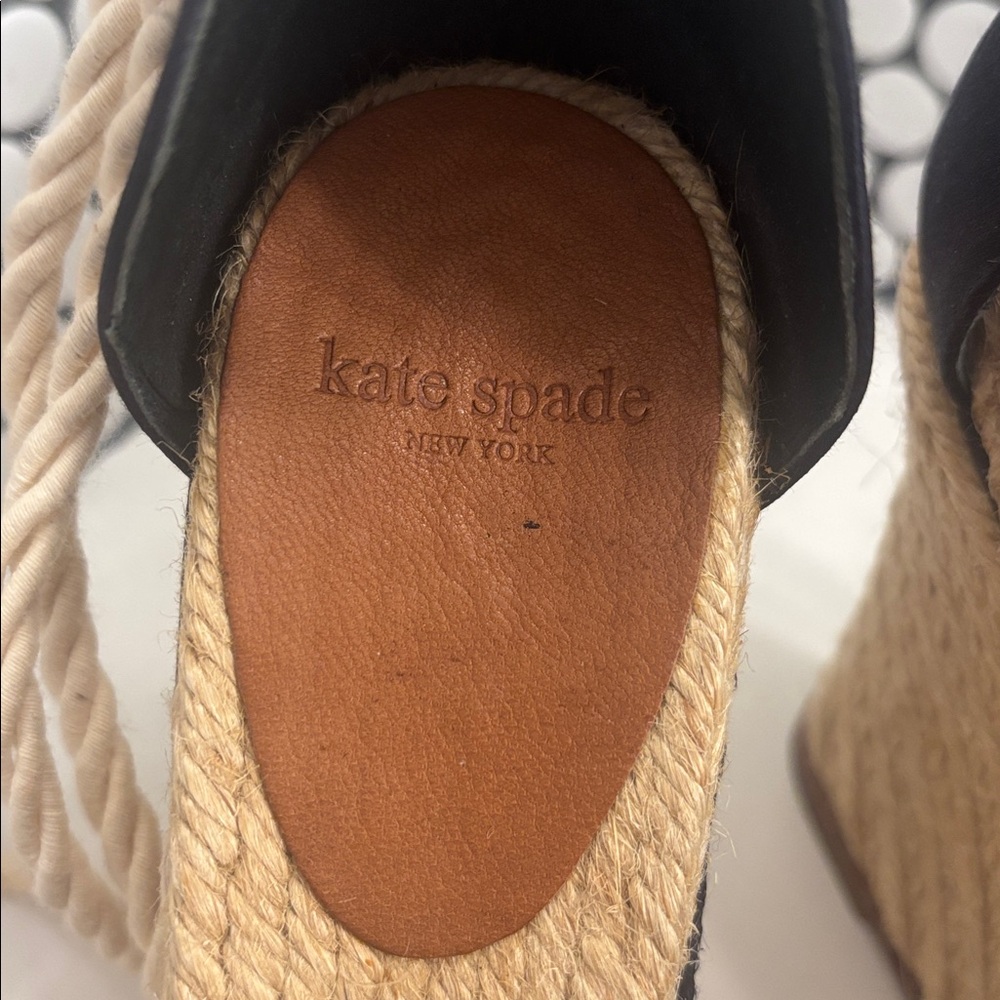 Kate Spade Navy Espadrille Wedges - Picture 2 of 4